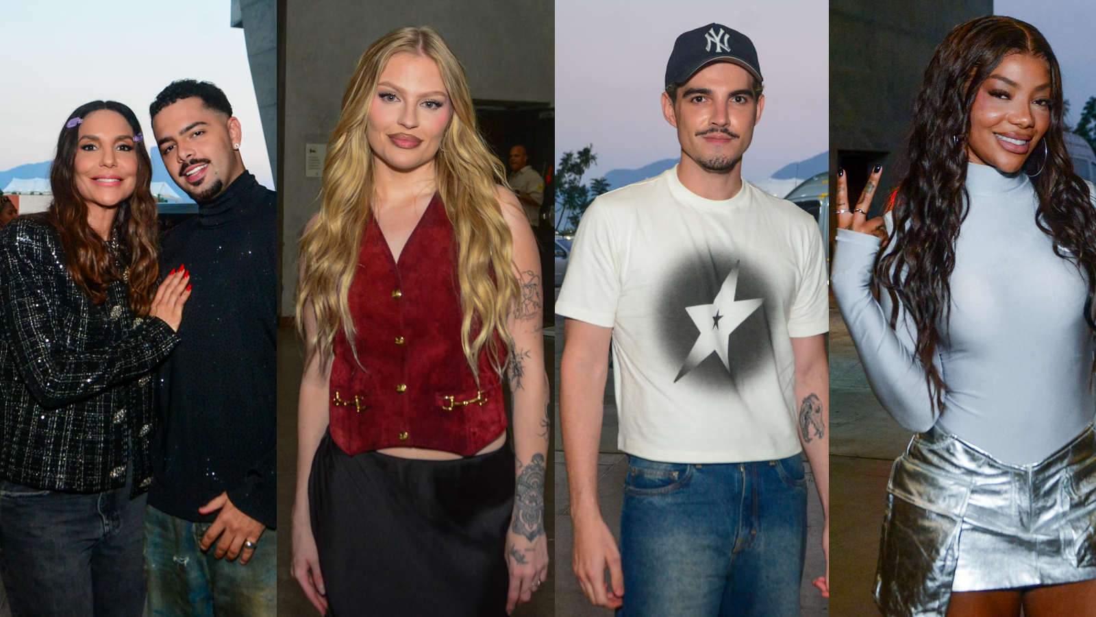Famosos chegam para coletiva do Rock in Rio nesta segunda-feira (29) no Rio de Janeiro