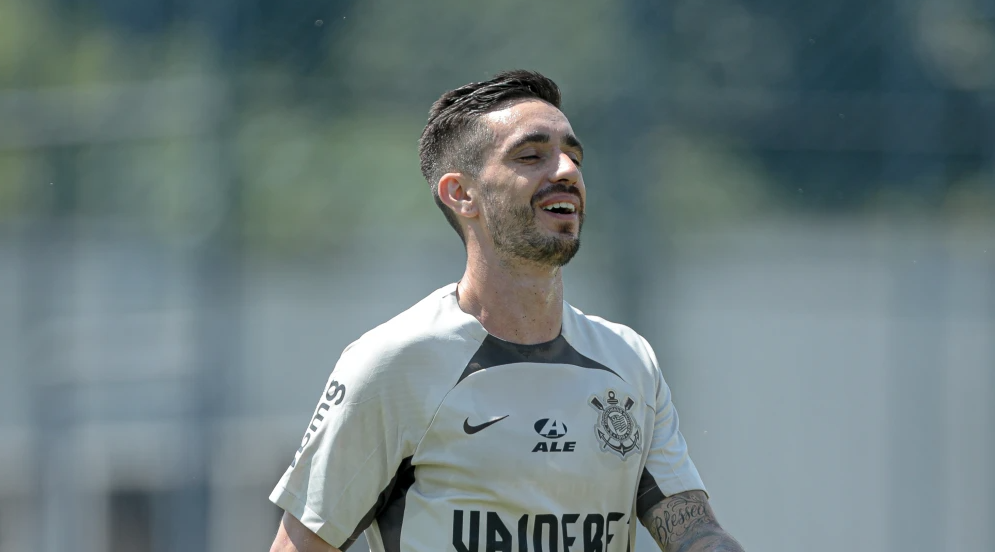 Igor Coronado em treino do Corinthians