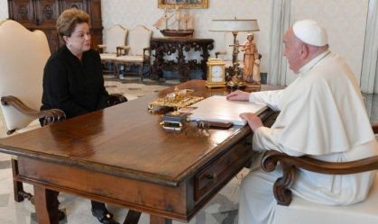 Papa Francisco recebe Dilma Rousseff no Vaticano