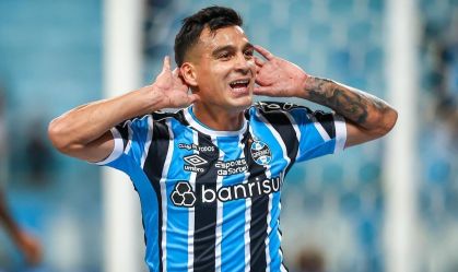 Franco Cristaldo foi o autor do gol da vitória do Grêmio