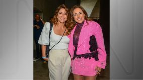 A cantora Daniela Mercury chegou acompanhada da esposa, a jornalista Malu Verçosa