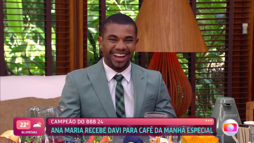 Davi, vencedor do BBB 24, deu entrevista ao "Mais Você" nesta quarta-feira (17)