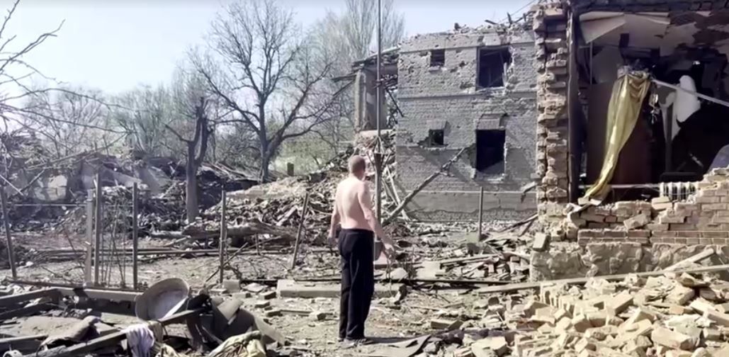 Casas destruídas na região de Donetsk. / 10/04/2024 REUTERS