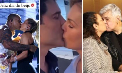 Famosos celebram Dia do Beijo nas redes sociais