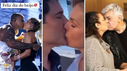 Famosos celebram Dia do Beijo nas redes sociais