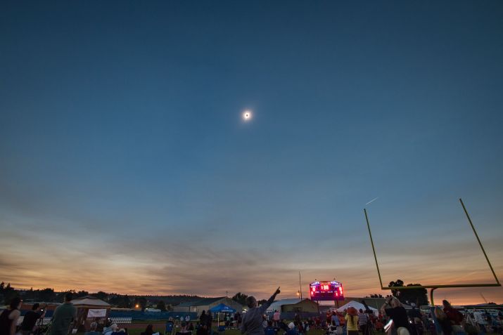Eclipse solar total em 2017, acima de Madras, Oregon, Estados Unidos / NASA/Aubrey Gemignani