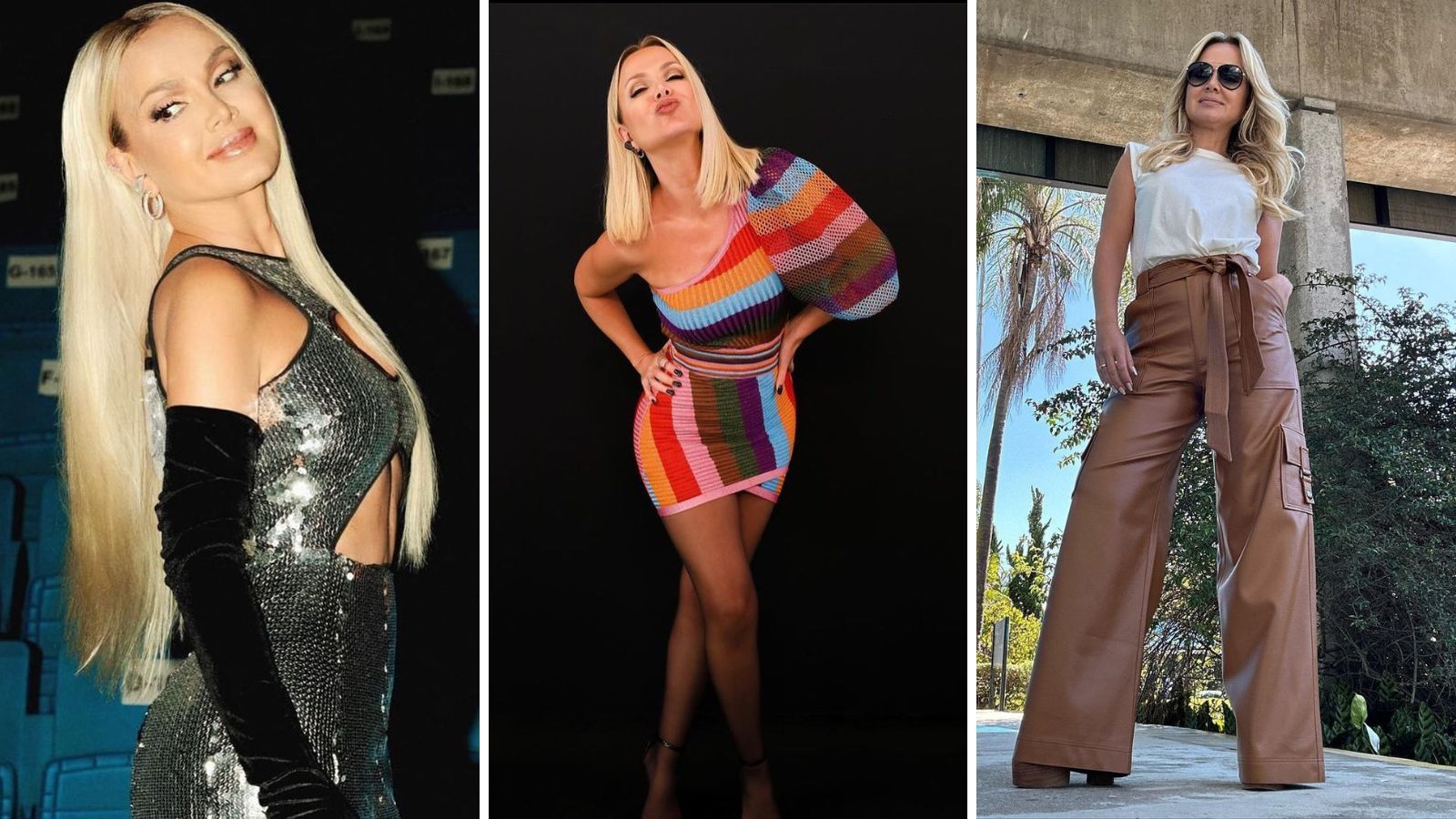 Glamour, peças coloridas e conjuntos consagram o armário da apresentadora