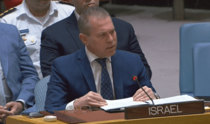 Embaixador de Israel na ONU, Gilad Erdan