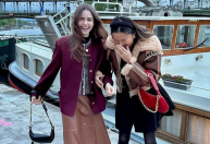 Emily em Roma? Protagonista da série compartilha fotos dos bastidores