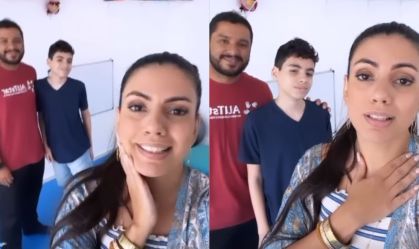 Ex-BBB Fernanda acompanha 1º tratamento do filho autista: "Muito emocionada"