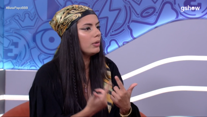Fernanda Bande foi a décima quinta eliminada do BBB 24 e participou do Bate-Papo BBB no domingo (31)