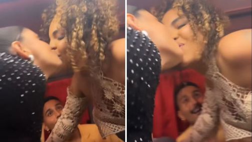 Fernanda e Pitel trocam selinho após final do BBB 24