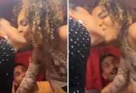 Após final do BBB24, Fernanda e Pitel trocam selinho; assista