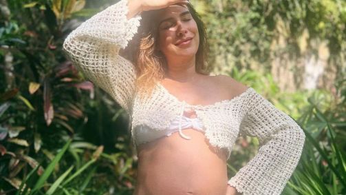 Nasce Pilar, filha de Fernanda Paes Leme e Victor Sampaio