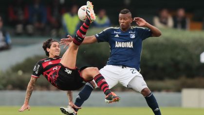 Lance de Millonarios 1 x 1 Flamengo pela Libertadores