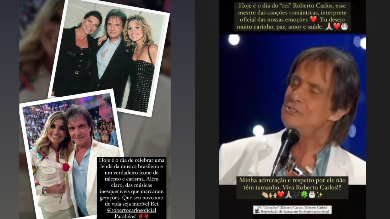 Flávia Alessandra e Frejat homenagearam o aniversariante do dia / Reprodução/Instagram