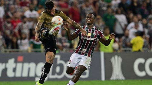 Lance de Fluminense x Colo-Colo pela 2ª rodada da fase de grupos da Libertadores