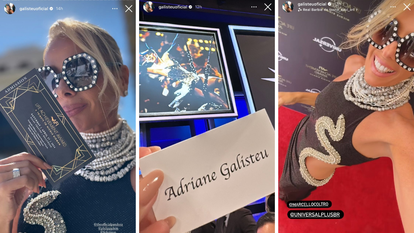 Em suas redes sociais, Galisteu compartilhou fotos e vídeos do evento/ Reprodução/Instagram