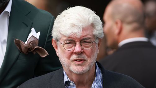 George Lucas no desfile da Chanel na Semana de Moda de Paris, em julho de 2023