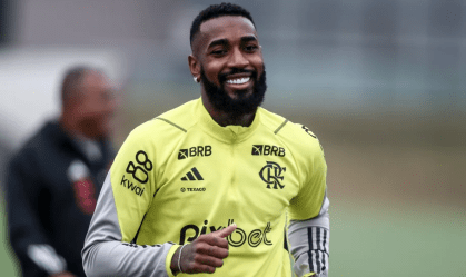 Gerson treina com o grupo e se aproxima de volta aos jogos do Flamengo