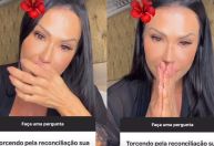 Gracyanne chora ao falar sobre fim do casamento com Belo:
