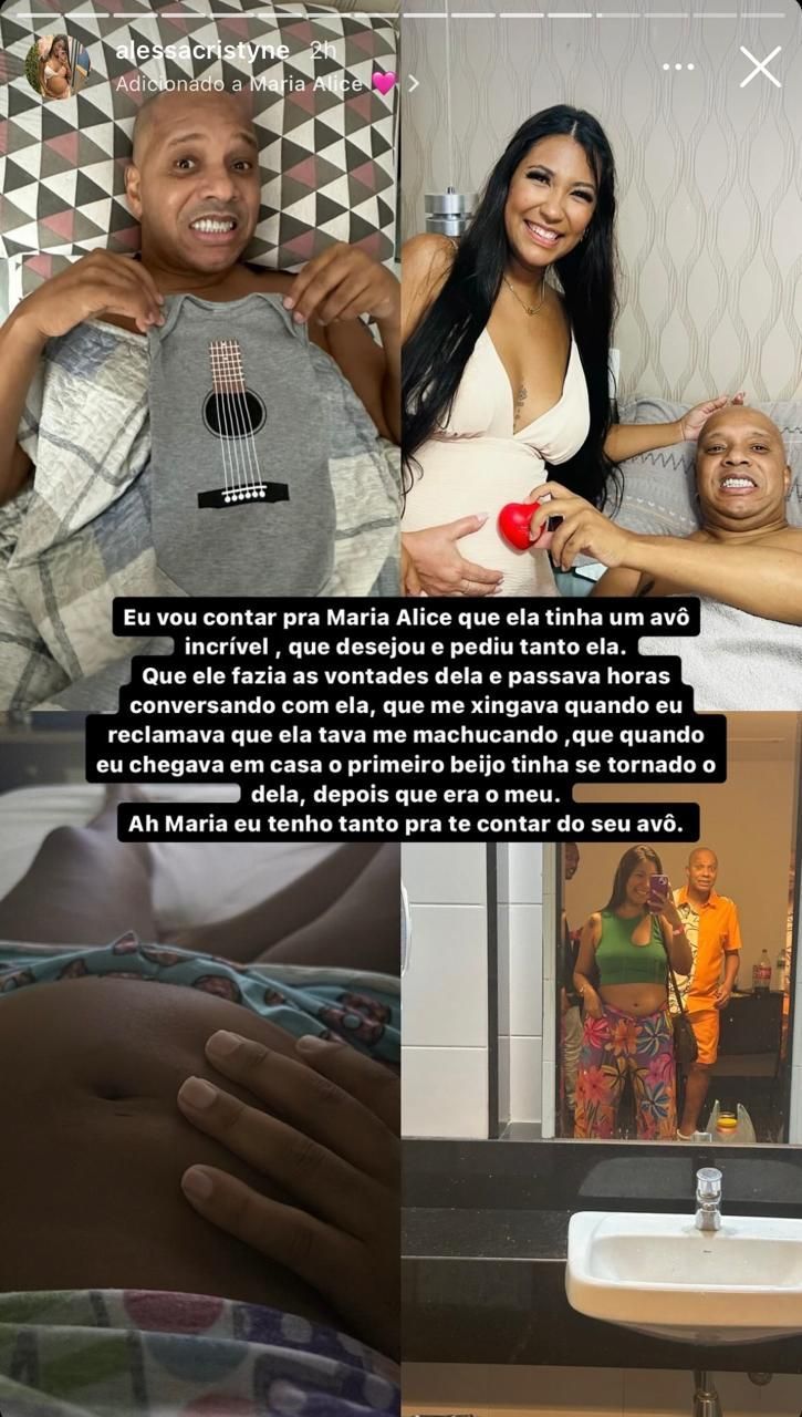 Alessa está grávida e falou de como contará de seu pai para sua filha (crédito: reprodução/Instagram)