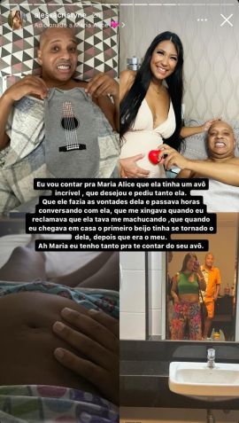 Alessa está grávida e falou de como contará de seu pai para sua filha (crédito: reprodução/Instagram)