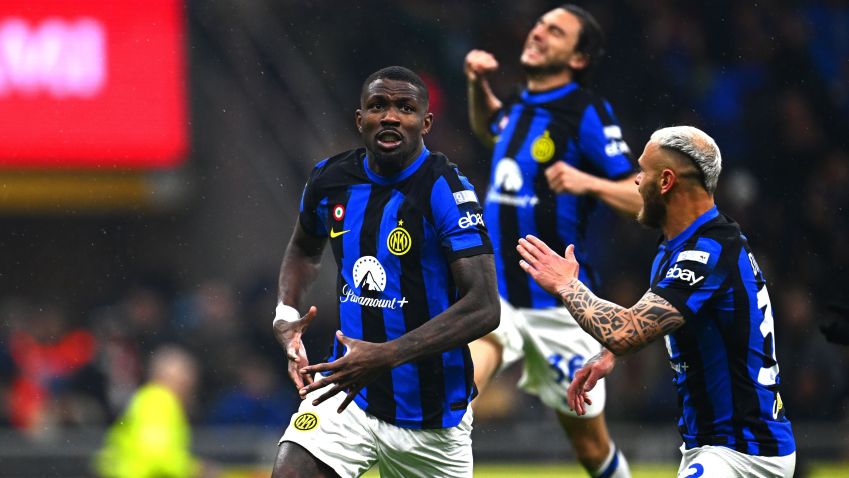 Marcos Thuram marcou o gol do título da Inter de Milão sobre o Milan / Mattia Ozbot - Inter/Inter via Getty Images