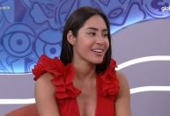 Isabelle reage à união dos bois Caprichoso e Garantido no BBB24: 