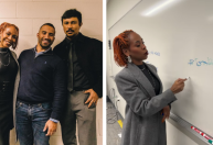 Karol Conká e Xamã se divertem em sala de Harvard nos bastidores de palestra
