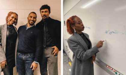 Karol Conká e Xamã se divertem em sala de Harvard nos bastidores de palestra