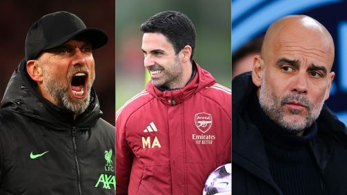 Jürgen Klopp, Mikel Arteta e Pep Guardiola