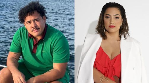 Montagem com Lucas Buda e Camila Moura