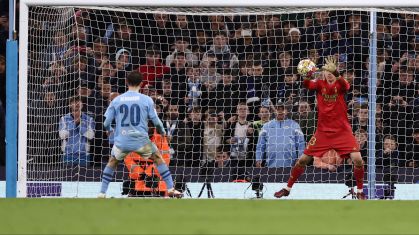 Lunin defende cobrança de pênalti de Bernardo Silva na classificação do Real Madrid