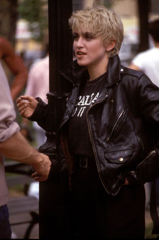 Madonna durante as gravações de "Papa Don't Preach" / Vinnie Zuffante/Getty Images