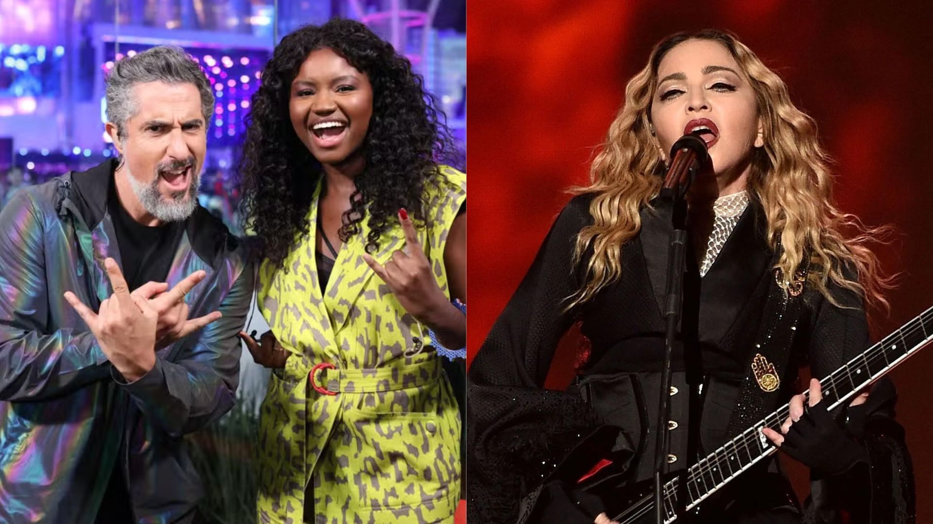 Madonna no Brasil: Marcos Mion e Kenya Sade apresentam transmissão