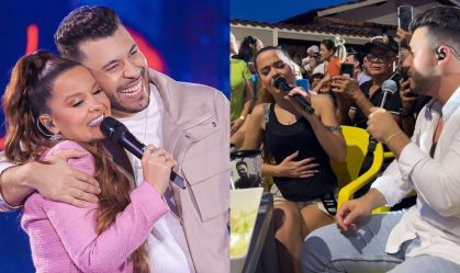 Maiara e Murilo Huff participaram do DVD da dupla VH e Alexandre