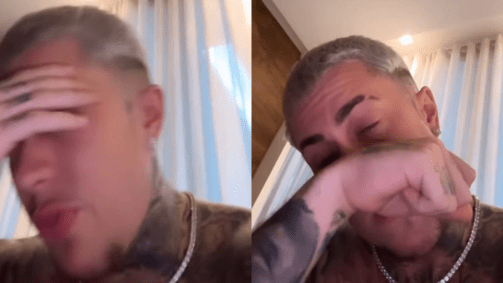 MC Daniel chorou nos stories do Instagram ao revelar que seu irmão precisou usar o convênio médico