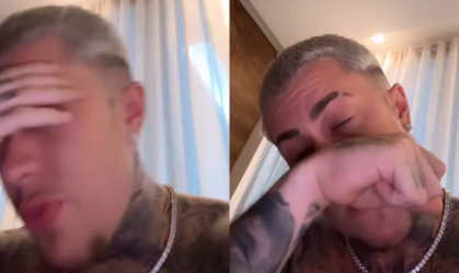 MC Daniel chorou nos stories do Instagram ao revelar que seu irmão precisou usar o convênio médico