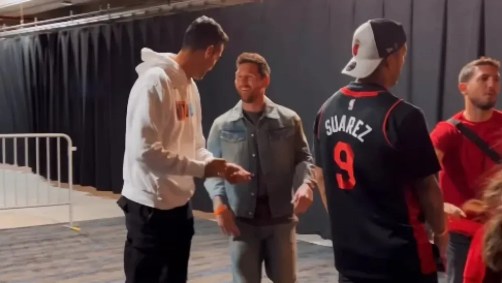 Messi em jogo da NBA