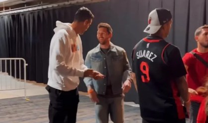 Messi em jogo da NBA