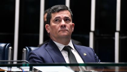 Senador Sergio Moro (União Brasil-PR) no Plenário do Senado, em 8 de abril de 2024