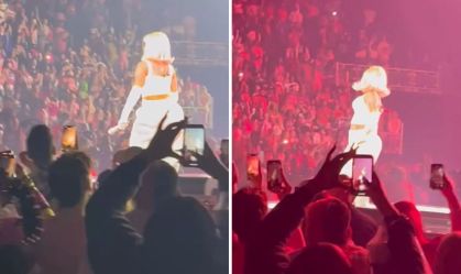 Nicki Minaj revida após fã jogar objeto em sua direção durante show; assista