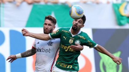Lance de Palmeiras 0 x 0 Flamengo
