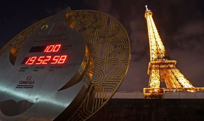 Contagem regressiva na Torre Eiffel, em Paris, entra na marca de 100 dias para a Olimpíada