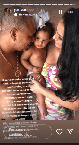 Paula Cardoso, ex-mulher de Anderson Leonardo, fala sobre morte do cantor / Reprodução/ Instagram