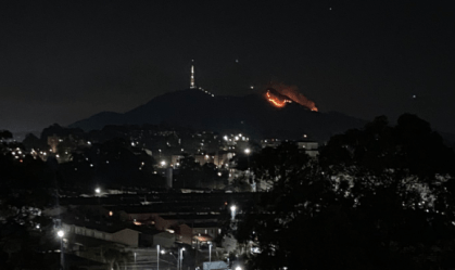 Incêndio atinge o Pico do Jaraguá