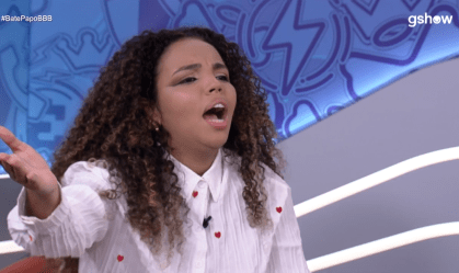 Giovanna Pitel participou do Bate-Papo BBB na madrugada desta quarta-feira (3) após ser eliminada do BBB 24