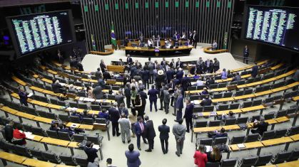 Plenário da Câmara dos Deputados, em Brasília, durante sessão deliberativa para discussão e votação de propostas, em 20 de março de 2024