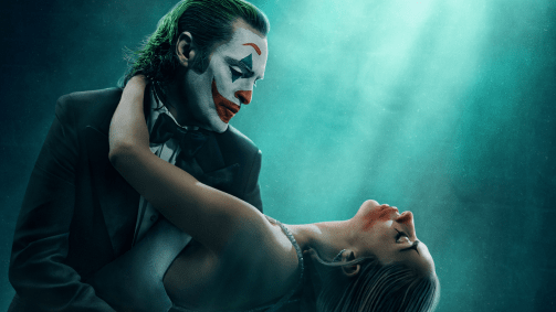 Joaquin Phoenix e Lady Gaga no pôster oficial de "Coringa: Delírio a Dois"